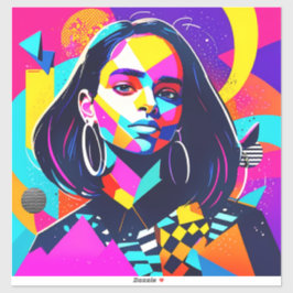 Adesivo Menina Irritada