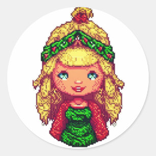 Adesivo Menina loira bonita