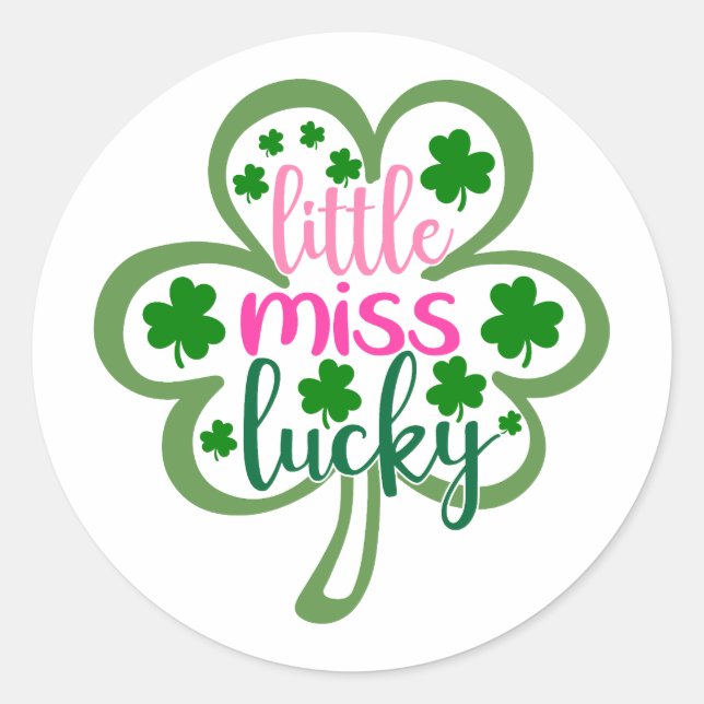 Adesivo Menina Lucky Charm 🍀 ✨ (Frente)