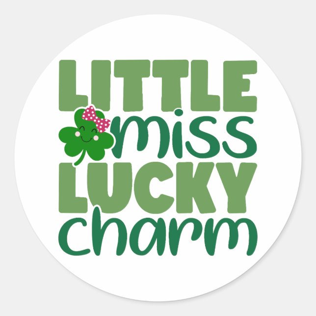 Adesivo Menina Lucky Charm 🍀 ✨ (Frente)