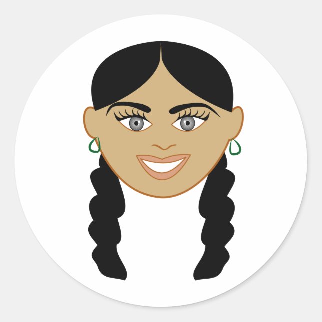 Adesivo Menina Mista (Frente)