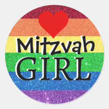 Menina Mitzvah Arco-íris