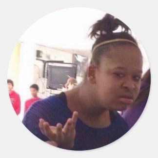 Adesivo Menina negra que meme