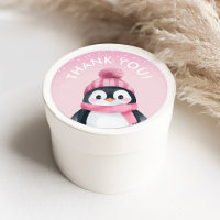 Menina Pinguim do Partido Inverno Favor dos Sticke