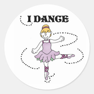 Adesivo Menina que da bailarina eu danço