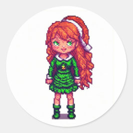 Adesivo Menina ruiva fofa