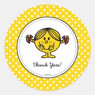 Adesivo Menina Sunshine | Aniversário Amarelo Obrigado