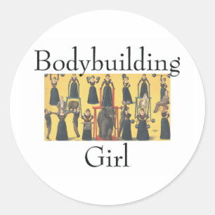 Adesivo Menina SUPERIOR do Bodybuilding