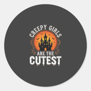 Adesivo Meninas Assustadoras São O Design De Halloween Gót