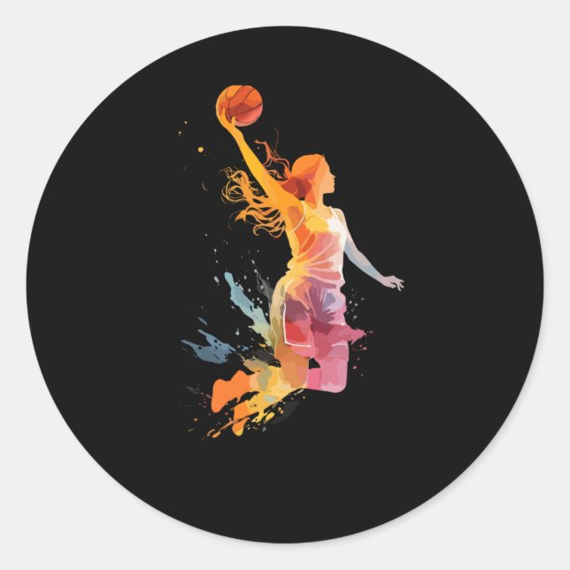 Adesivo Meninas de basquete (Frente)