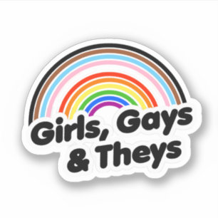 Adesivo Meninas Gay e Theys
