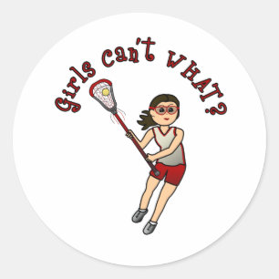 Adesivo Meninas Lacrosse Vermelho