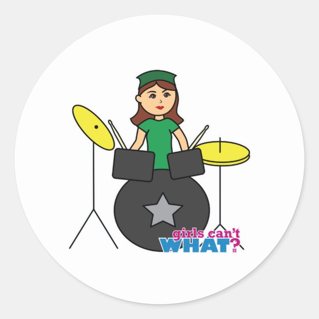 Adesivo Meninas não sabem o quê? Design Personalizado do C (Frente)