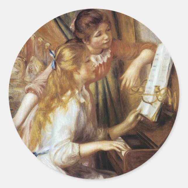 Adesivo Meninas no Piano (Frente)