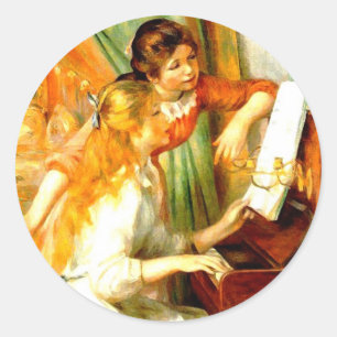 Adesivo Meninas no Piano Sticker