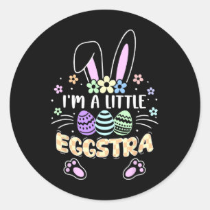 Adesivo Meninas Páscoas Engraçadas Crianças Toddler Eu sou