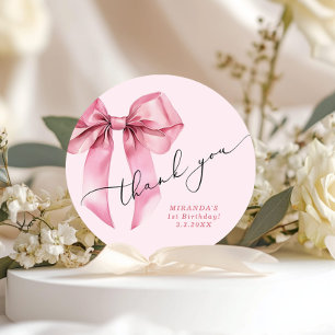 Adesivo Meninas só querem ser um Arco Rosa Obrigado