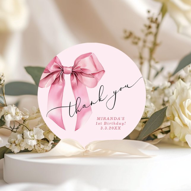 Adesivo Meninas só querem ser um Arco Rosa Obrigado (Criador carregado)