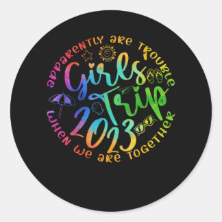 Adesivo Meninas Trip 2023 Aparentemente São Problemas Quan