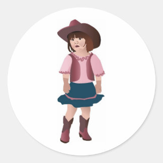 Adesivo Menininha Rosa