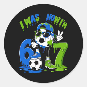 Adesivo Menino de 7 anos fazendo aniversário de futebol so