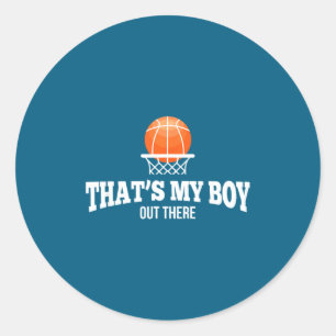 Adesivo Menino de Basquete Para Mamãe Papai Vovó Vovô