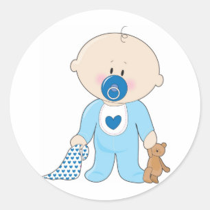 Adesivo Menino de Soother do bebê