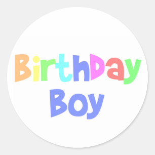 Adesivo Menino do aniversário