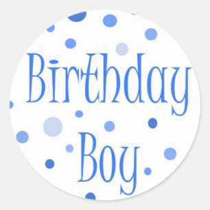 Adesivo Menino do aniversário