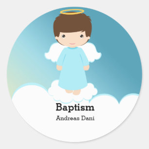 Adesivo Menino do anjo do baptismo