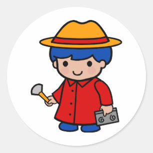 Adesivo Menino do investigador