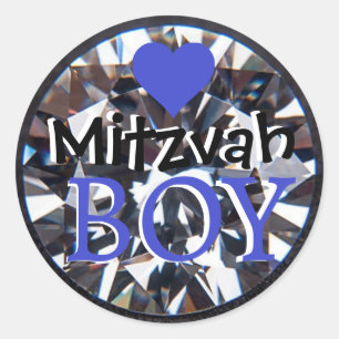 Adesivo Menino do Mitzvah Diamante