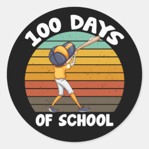 Adesivo Meninos 100 Dias De Escola Meninos Dia 100 Beisebo