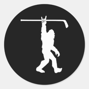 Adesivo Meninos Bigfoot Hockey Engraçado Sasquatch Rock An