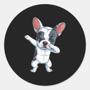 Adesivo Meninos Bulldog Franceses Cachorros