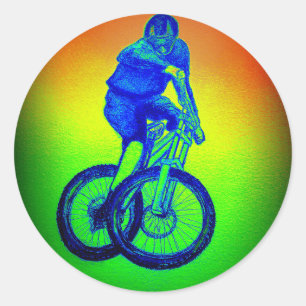 Adesivo Meninos de montanha T Shirt apresenta MTB