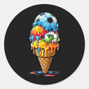 Adesivo Meninos e Meninas de Futebol Drip Sorvete Drip Com
