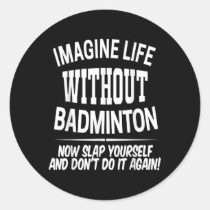 Adesivo Meninos e Meninas Jogadores de Badminton