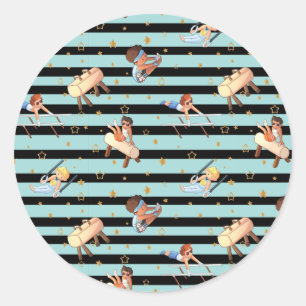 Adesivo Meninos ginástica Anéis paralelos Bares Pommel Hor