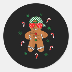 Adesivo Meninos Natal Masculino 6 7 Biscoito Engraçado Mem