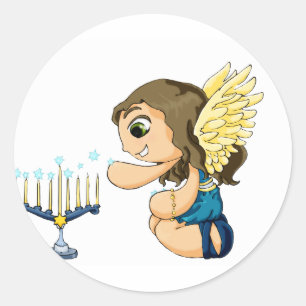 Adesivo Menorah Angel