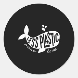 Adesivo Menos plástico Mais Consciência do Reciclar do Amo