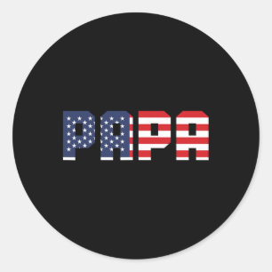 Adesivo Mens American Flag Papa Men 4 De Julho
