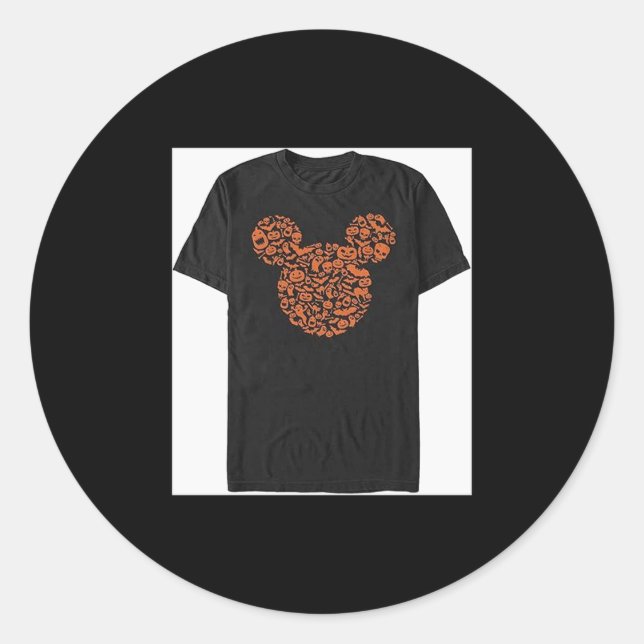 Adesivo Mens Characters Mouse Ears Halloween Icons  (Frente)