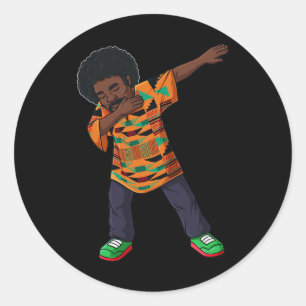 Adesivo Mens Dabbing African American Man Juneteenésimo Ne