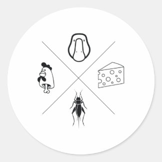 Adesivo Mens Goose + Cheese + Cricket + Chicken Bone