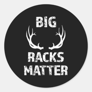 Adesivo Mens Grandes Racks Importam Diversão Deer Buck Caç