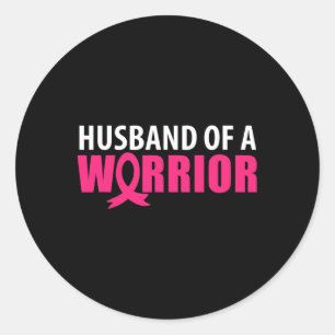 Adesivo Mens Husbynn De Um Cartaz De Fita Rosa Guerreiro