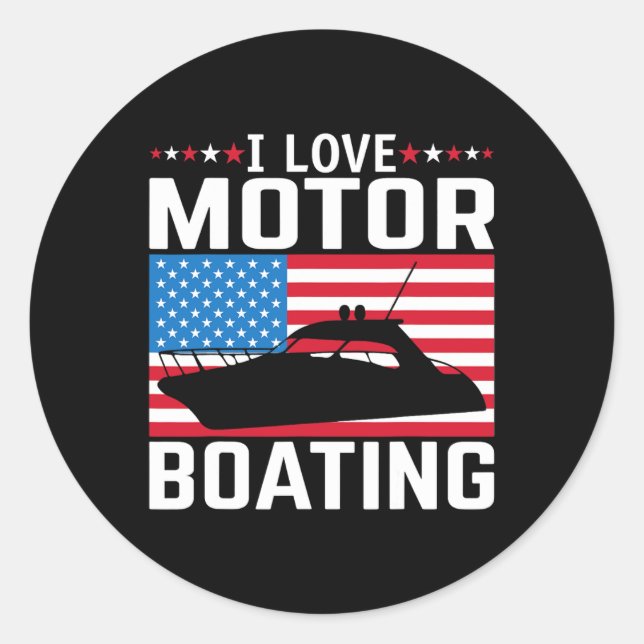 Adesivo Mens I Love Motor Barco Teto Nitro B (Frente)