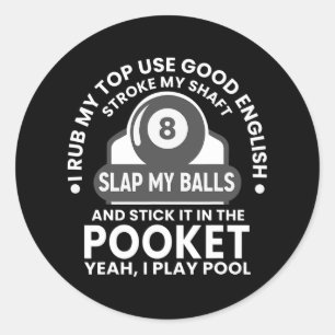 Adesivo Mens I Rub My Tip I Play Piscina Engraçado Piscina
